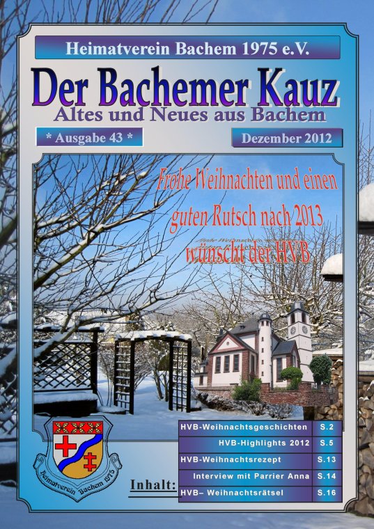 Der Bachemer Kauz 2012 - Heft 43